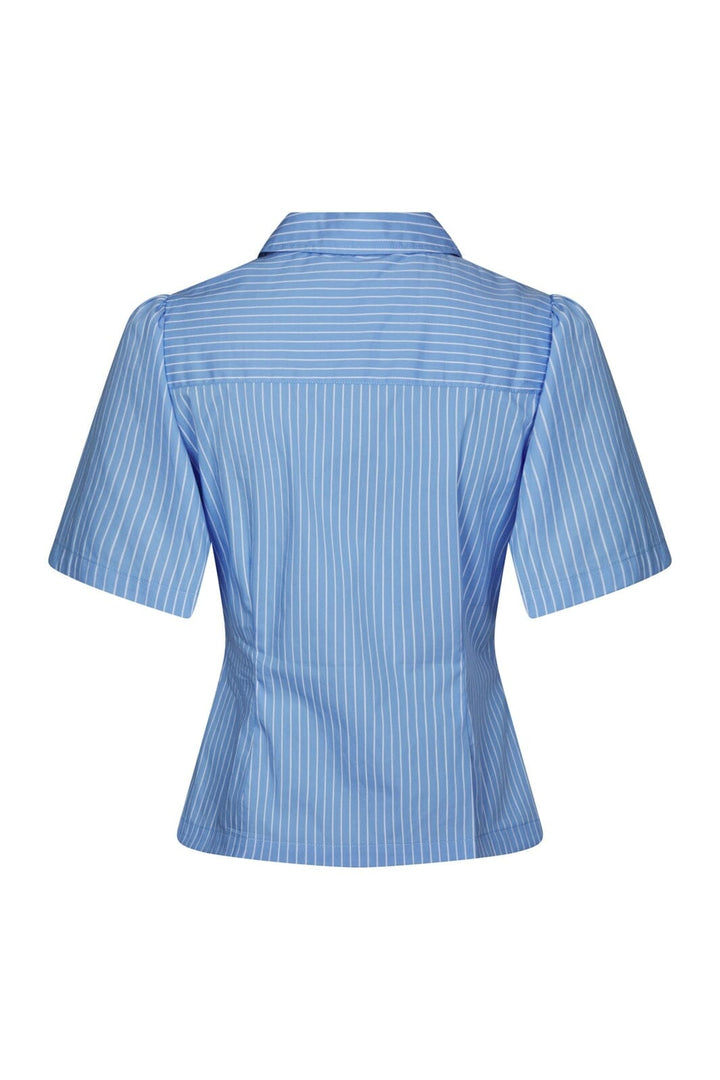 Neo Noir - Balara Stripe Poplin Shirt 169049 - 145 - Light Blue