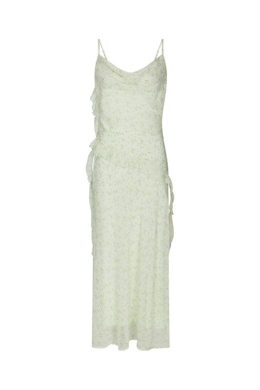 Neo Noir - Belena Leafy Ditsy Dress 169358 - 154 - Light Green