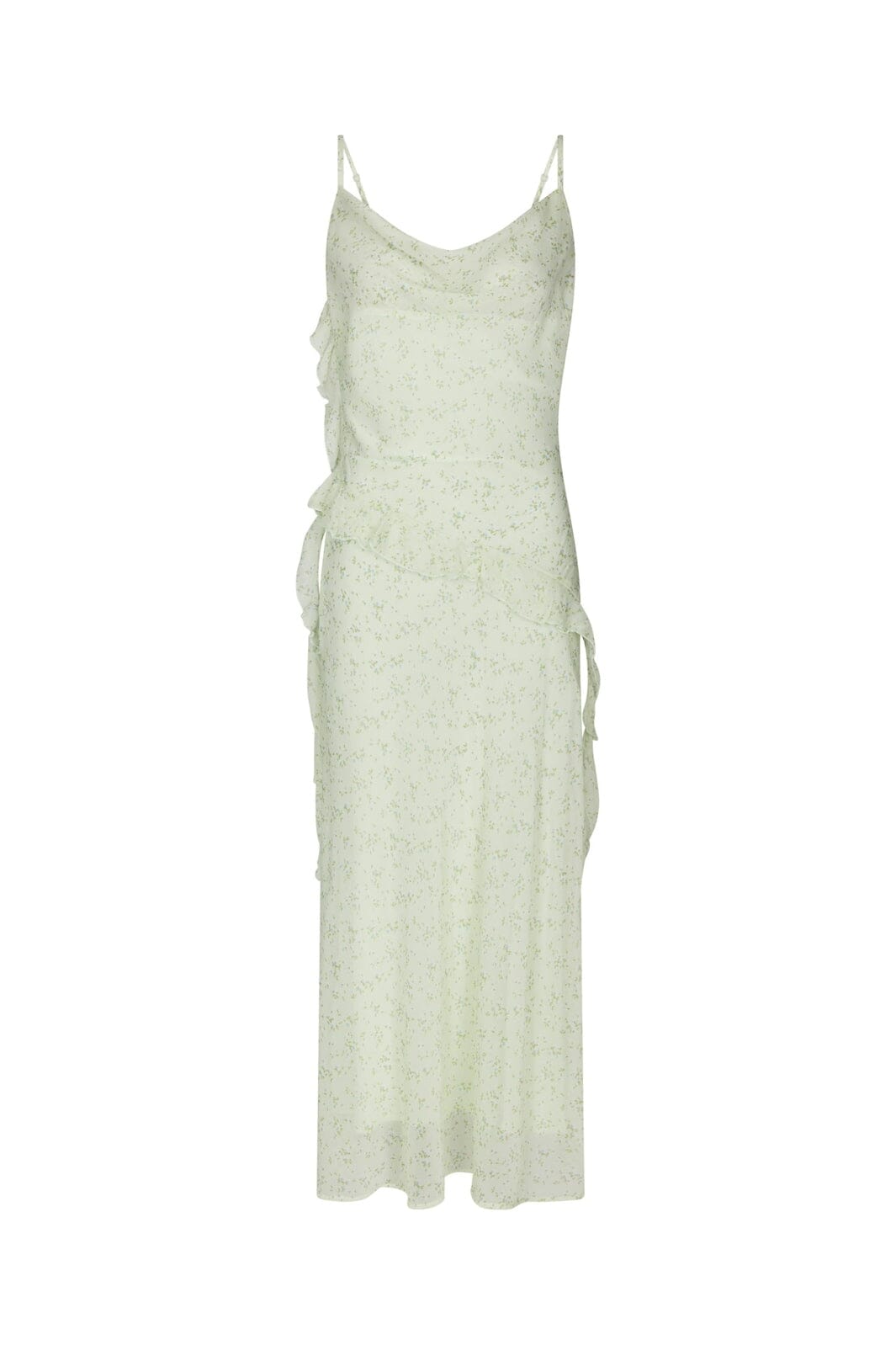 Neo Noir - Belena Leafy Ditsy Dress 169358 - 154 - Light Green