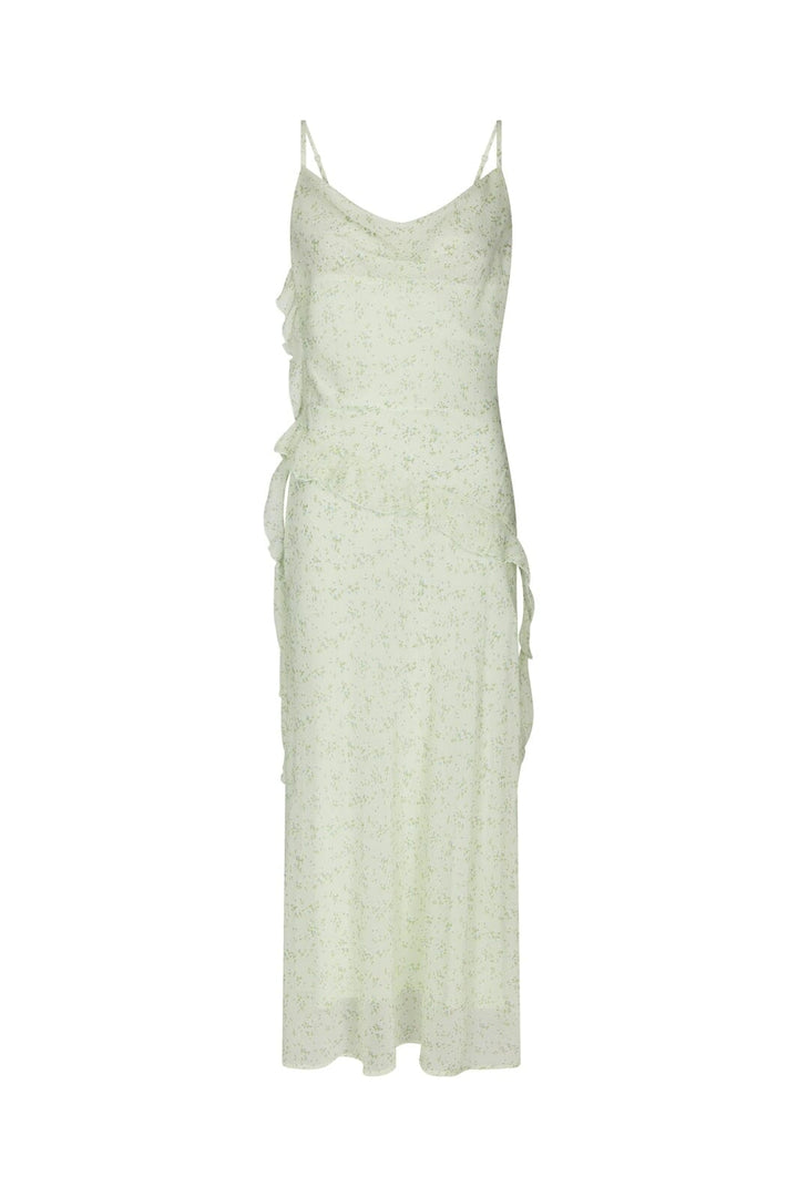 Neo Noir - Belena Leafy Ditsy Dress 169358 - 154 - Light Green
