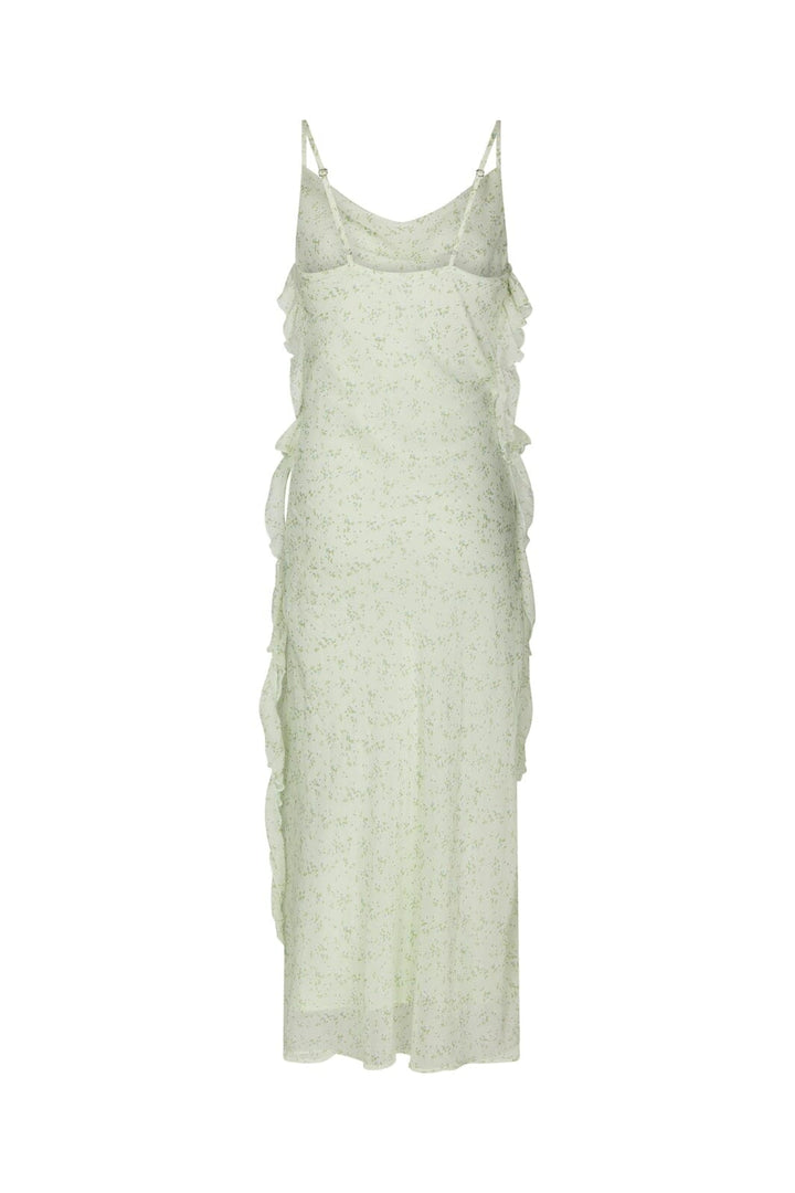 Neo Noir - Belena Leafy Ditsy Dress 169358 - 154 - Light Green