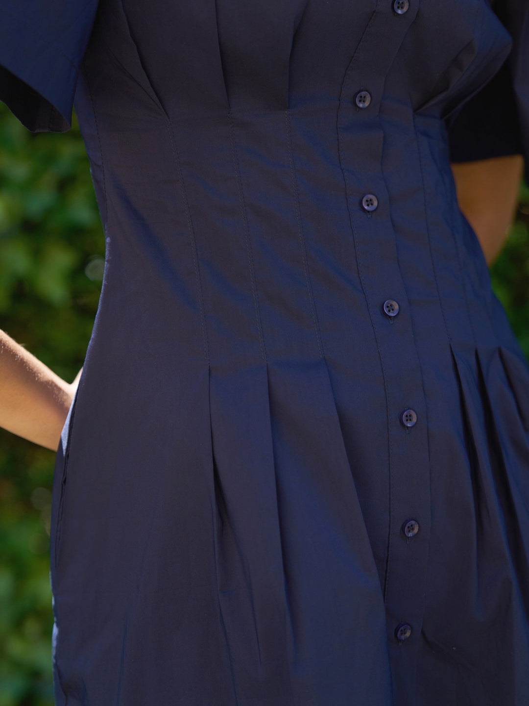 Neo Noir - Bentha Poplin Dress 167584 - 141 - Navy Kjoler 