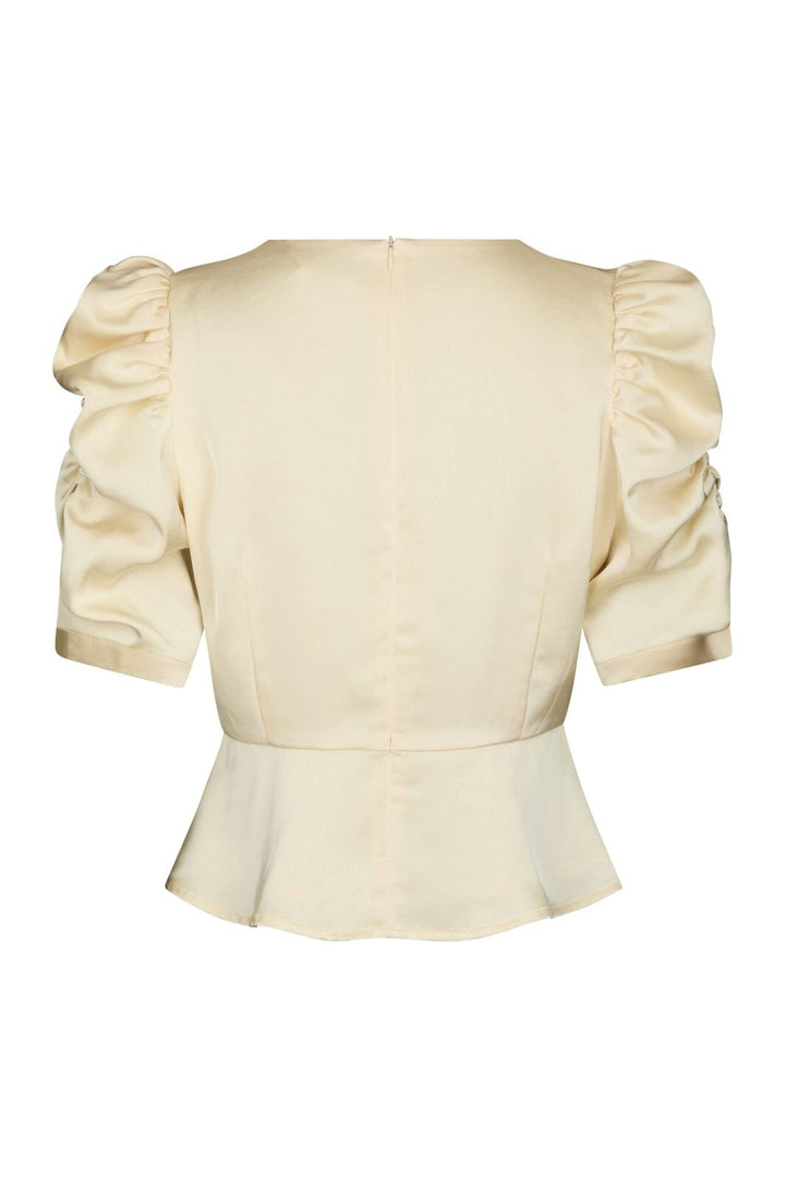 Neo Noir - Benua Heavy Sateen Blouse 167069 - 191 - Light Yellow