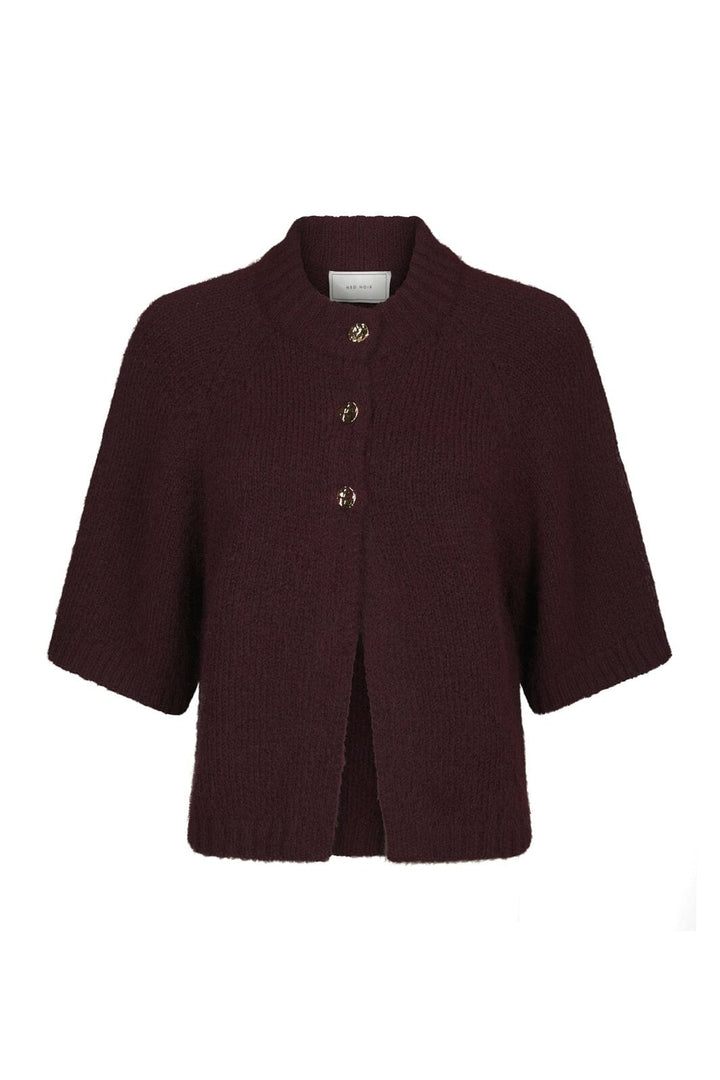 Neo Noir - Benuta Fluffy Knit Cardigan 165816 - 174 - Burgundy