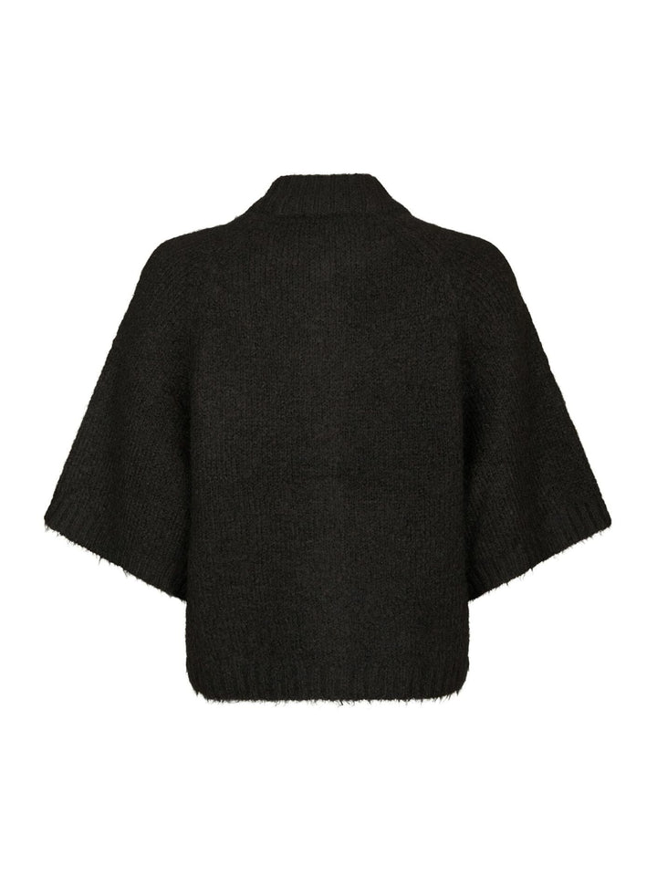 Neo Noir - Benuta Fluffy Knit Cardigan 165816 - 676 - Dark Brown Cardigans 