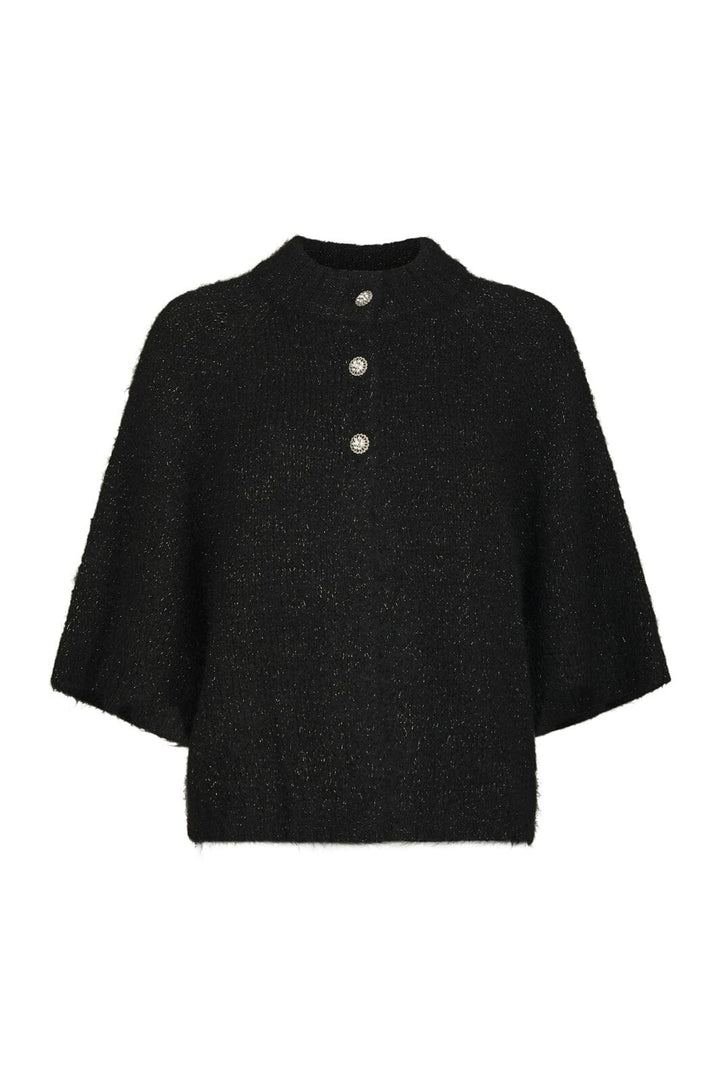 Neo Noir - Benuta Glitz Fluffy Knit Cardigan 171434 - 100 - Black