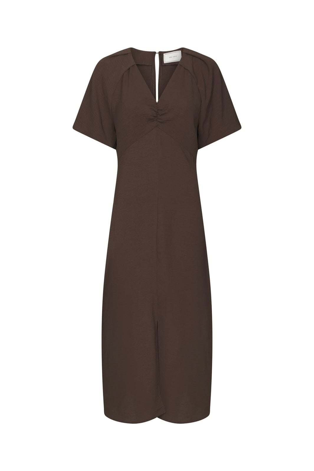 Neo Noir - Bomba Structure Solid Dress 169248 - 676 - Dark Brown