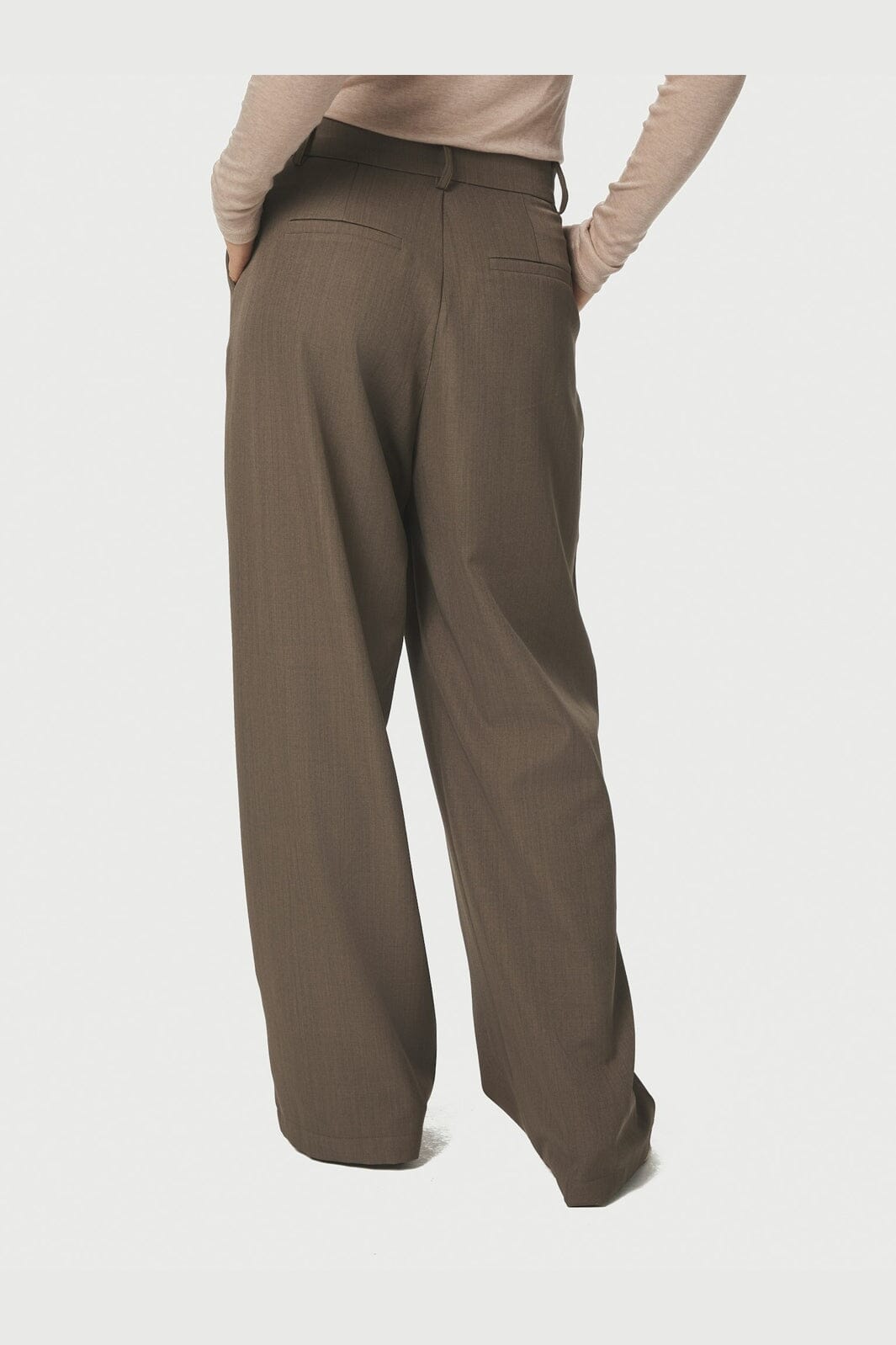 Neo Noir - Calina Structure Wrap Pants 168054 - 306 - Dusty Brown