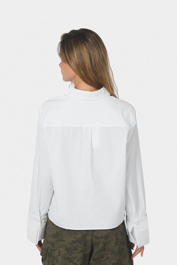 Neo Noir - Cam Poplin Shirt 170424 - 121 - Off White