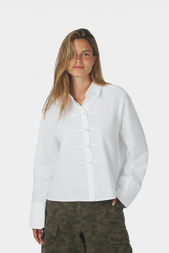 Neo Noir - Cam Poplin Shirt 170424 - 121 - Off White