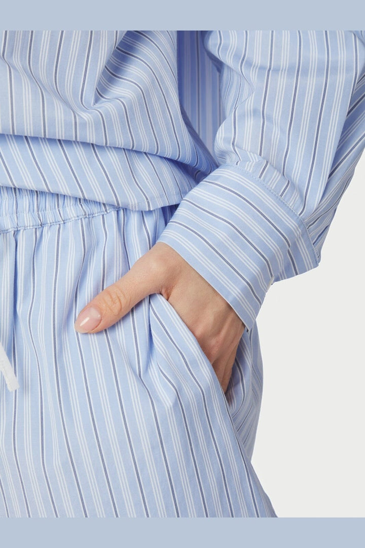 Neo Noir - Camell Stripe Shorts 169225 - 665 - Light Blue Stripe