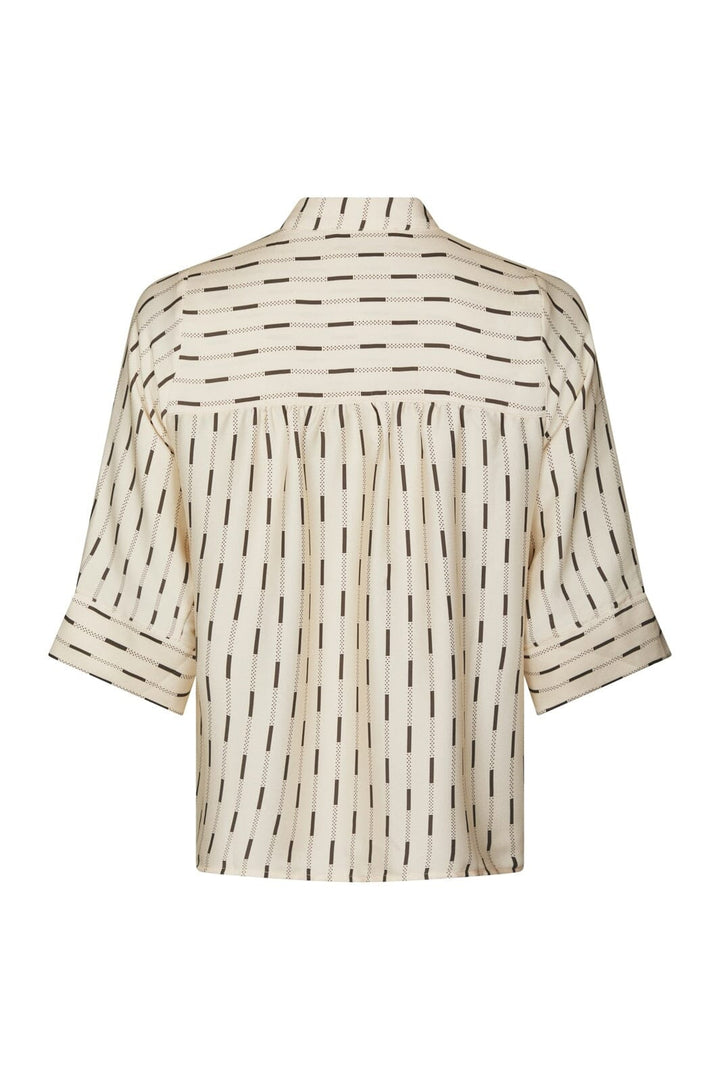 Neo Noir - Camile Print Blouse 169302 - 122 - Creme