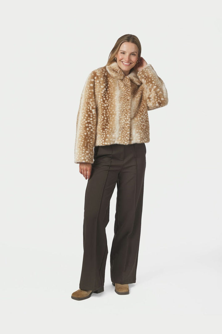 Neo Noir - Camina Faux Fur Jacket 170204 - 123 - Beige