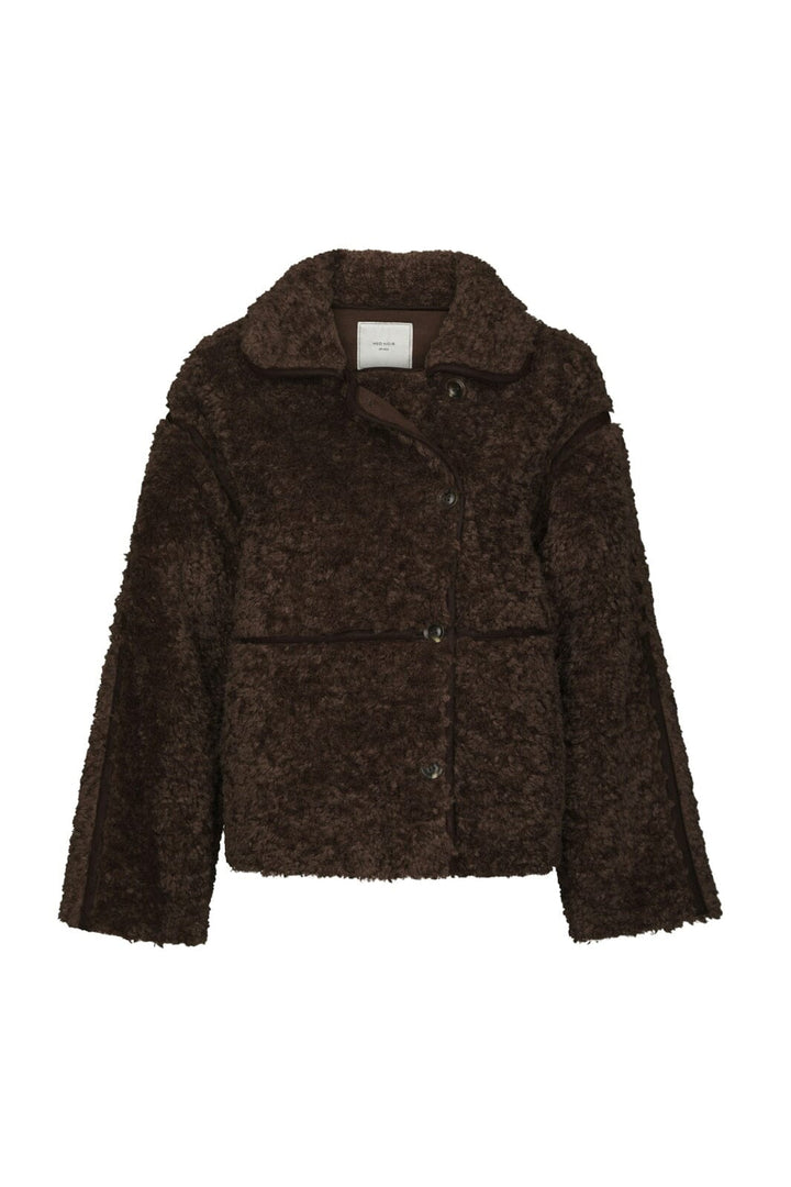 Neo Noir - Castor Faux Fur Jacket 164862 - 676 - Dark Brown