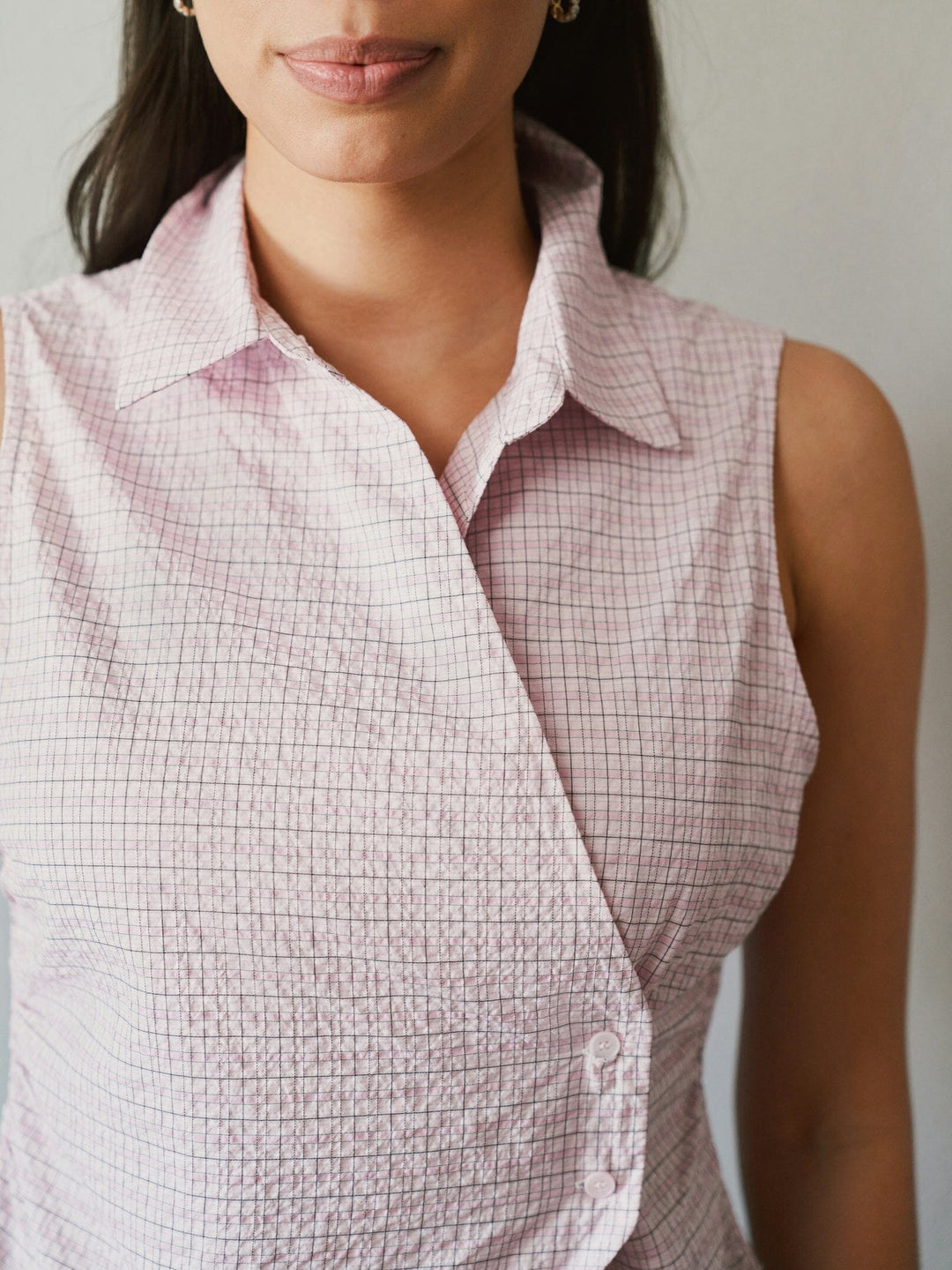 Neo Noir - Celest Check Top 169021 - 754 - Light Pink Toppe 