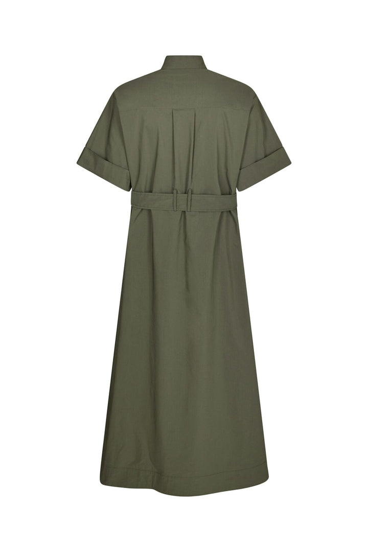 Neo Noir - Cina Poplin Dress 170039 - 151 - Army