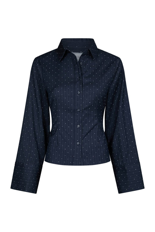 Neo Noir - Clarida Bedazz Pinstripe Shirt 171436 - 132 - Antracit