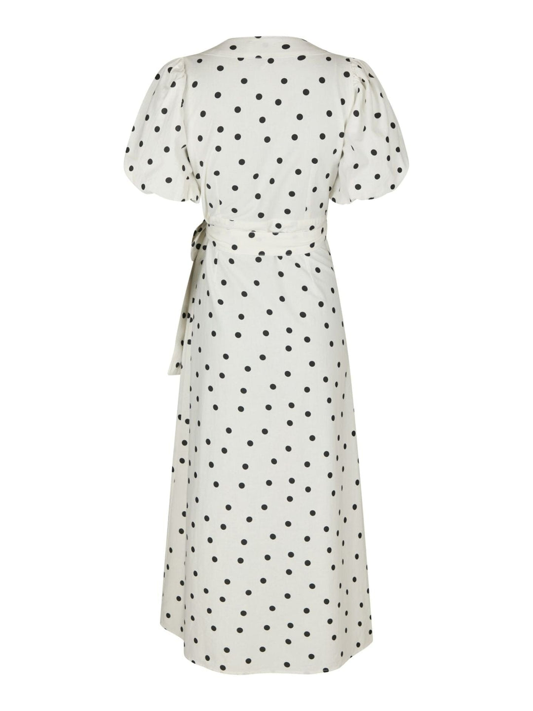 Neo Noir - Clarine Linen Dot Dress 170637 - 120 - White Kjoler 