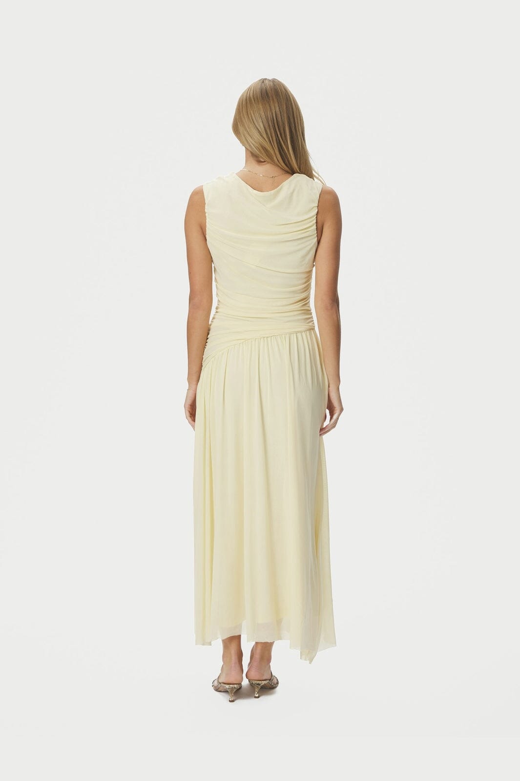 Neo Noir - Cludine Mesh Dress 166157 - 191 - Light Yellow