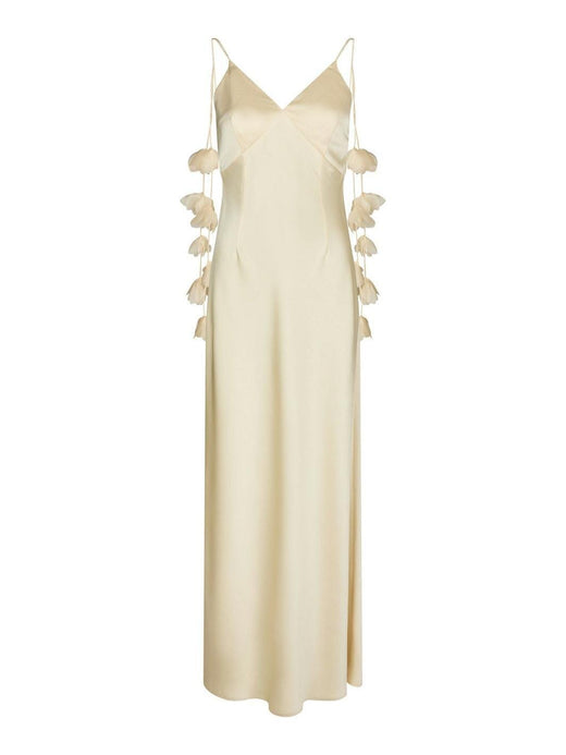 Neo Noir - Colly Heavy Sateen Dress 166978 - 191 - Light Yellow Kjoler 