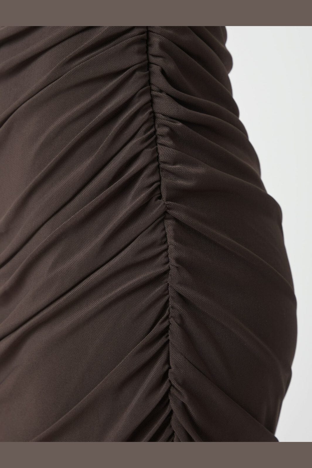 Neo Noir - Corilina Solid Mesh Dress 166088 - 210 - Brown