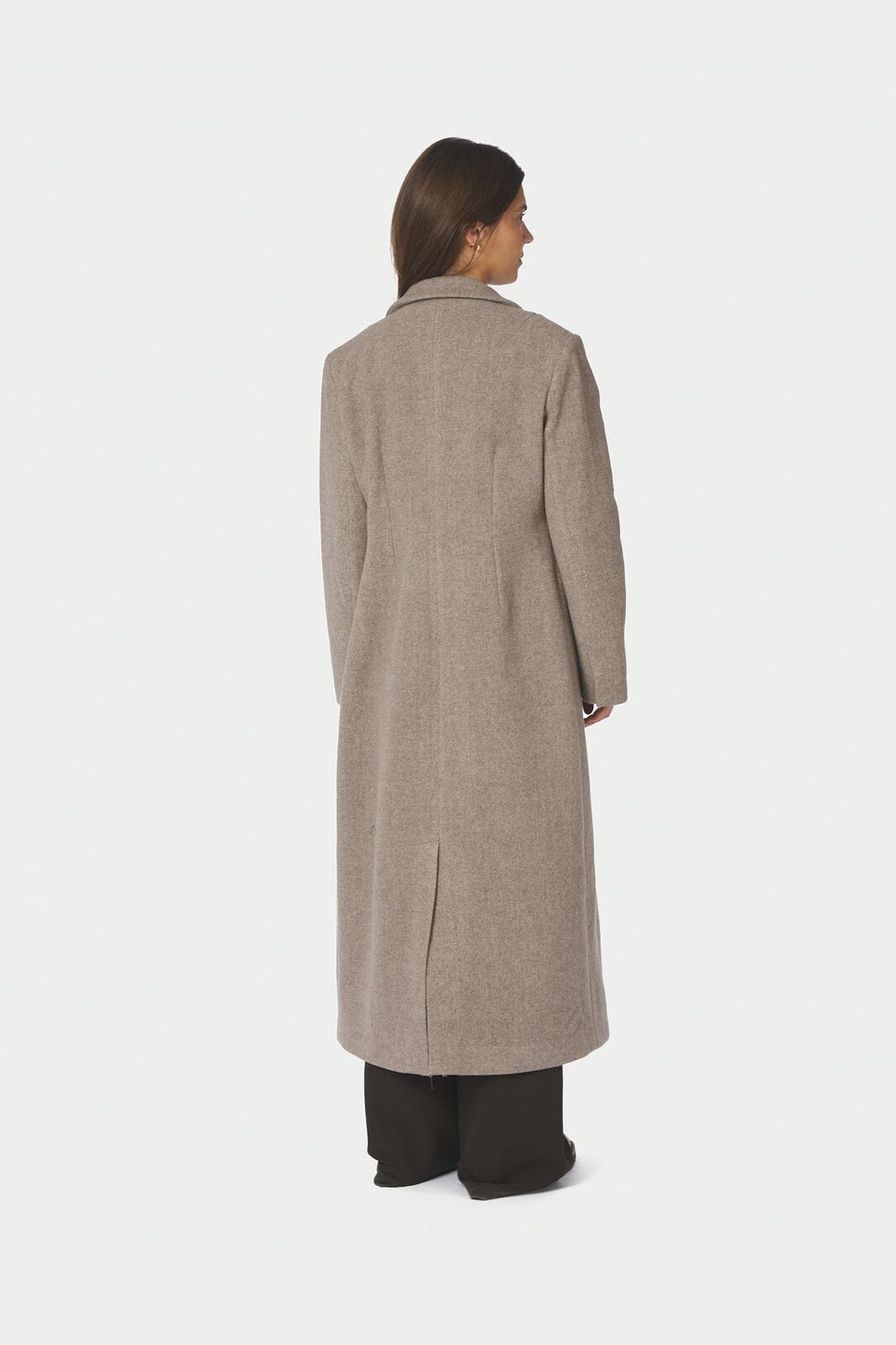 Neo Noir - Corina Herringbone Twill Coat 168545 - 976 - Beige Melange