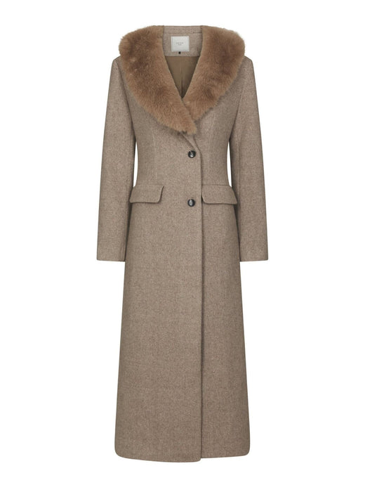Neo Noir - Corina Herringbone Twill Coat 168545 - 976 - Beige Melange Jakker 