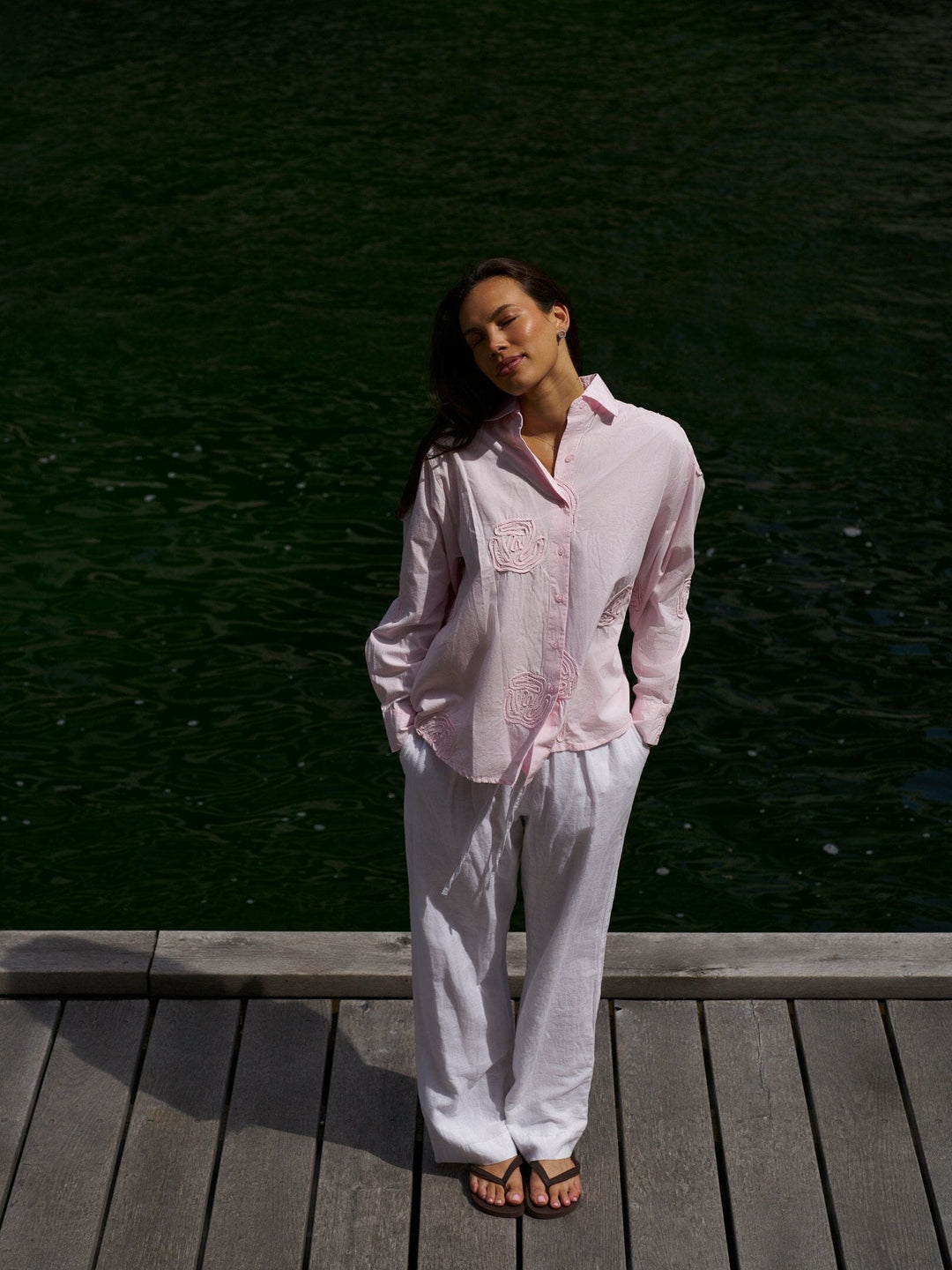 Neo Noir - Dalma Dori Emb Shirt 166746 - 754 - Light Pink Skjorter 