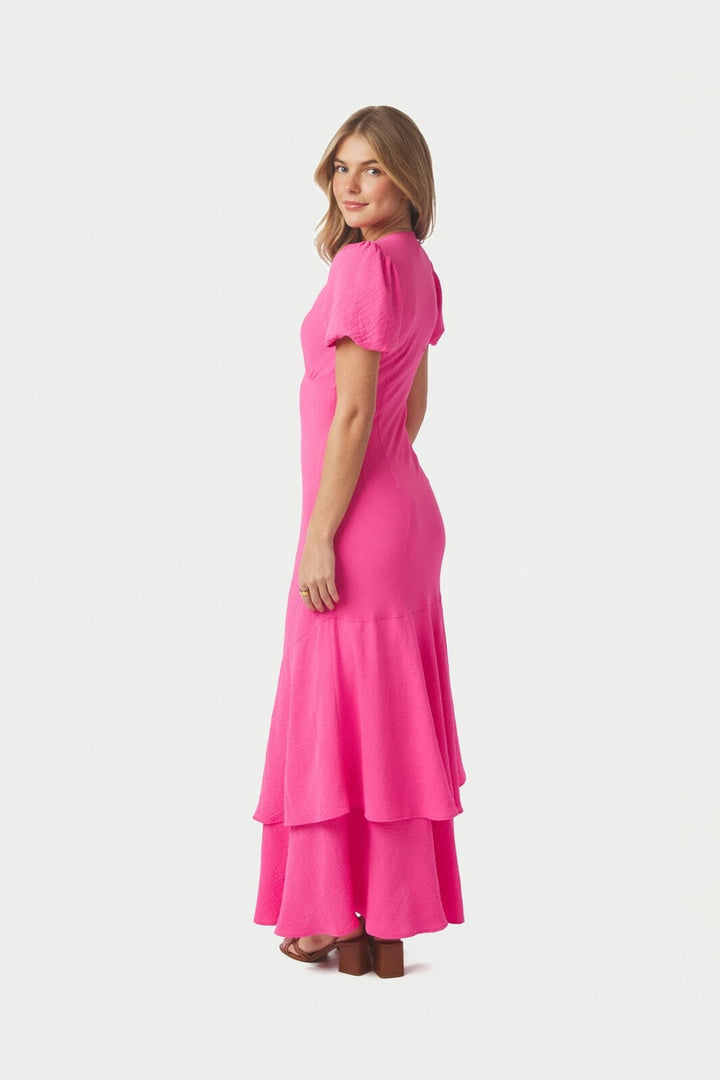Neo Noir - Dariah Structure Solid Dress 168970 - 170 - Pink