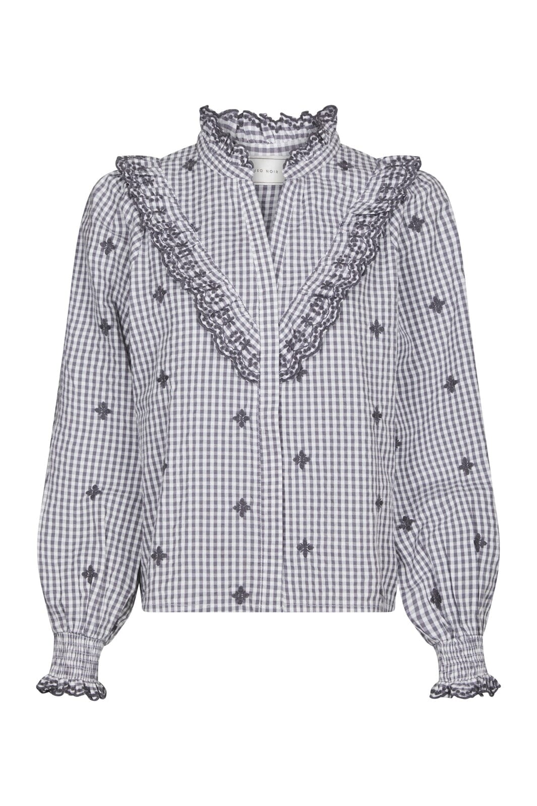 Neo Noir - Degas Check Blouse 169831 - 130 - Grey