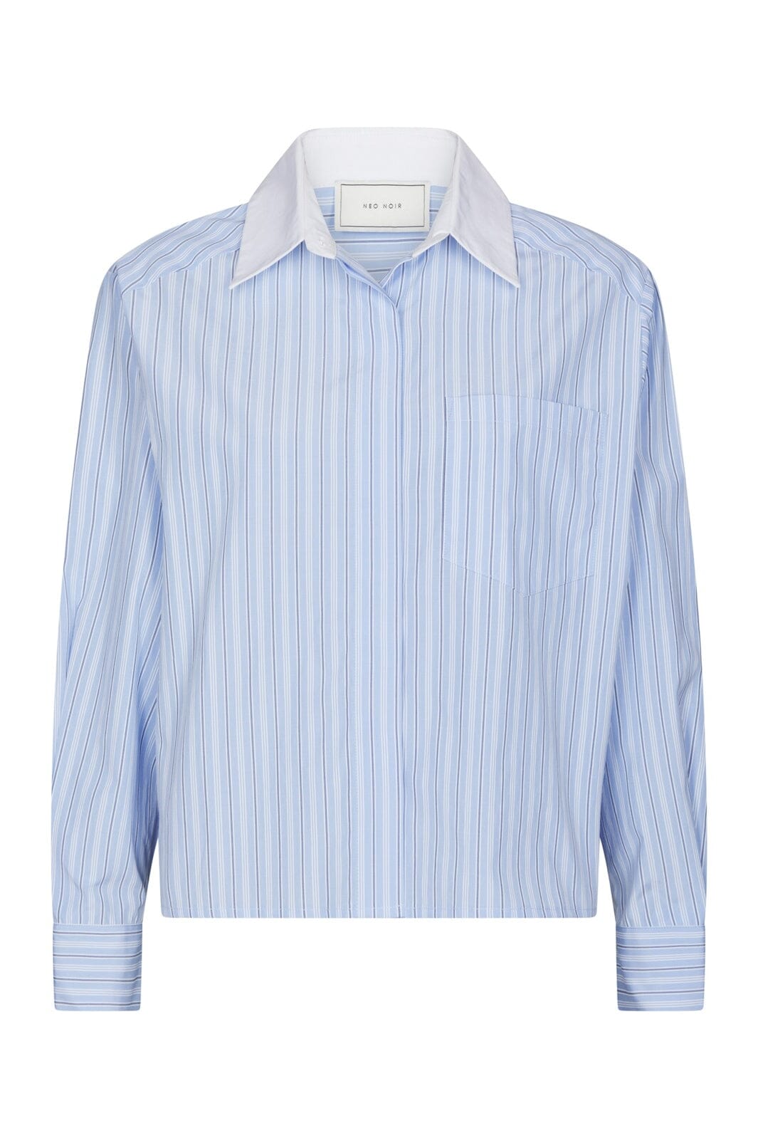 Neo Noir - Delfia Stripe Shirt 169224 - 665 - Light Blue Stripe