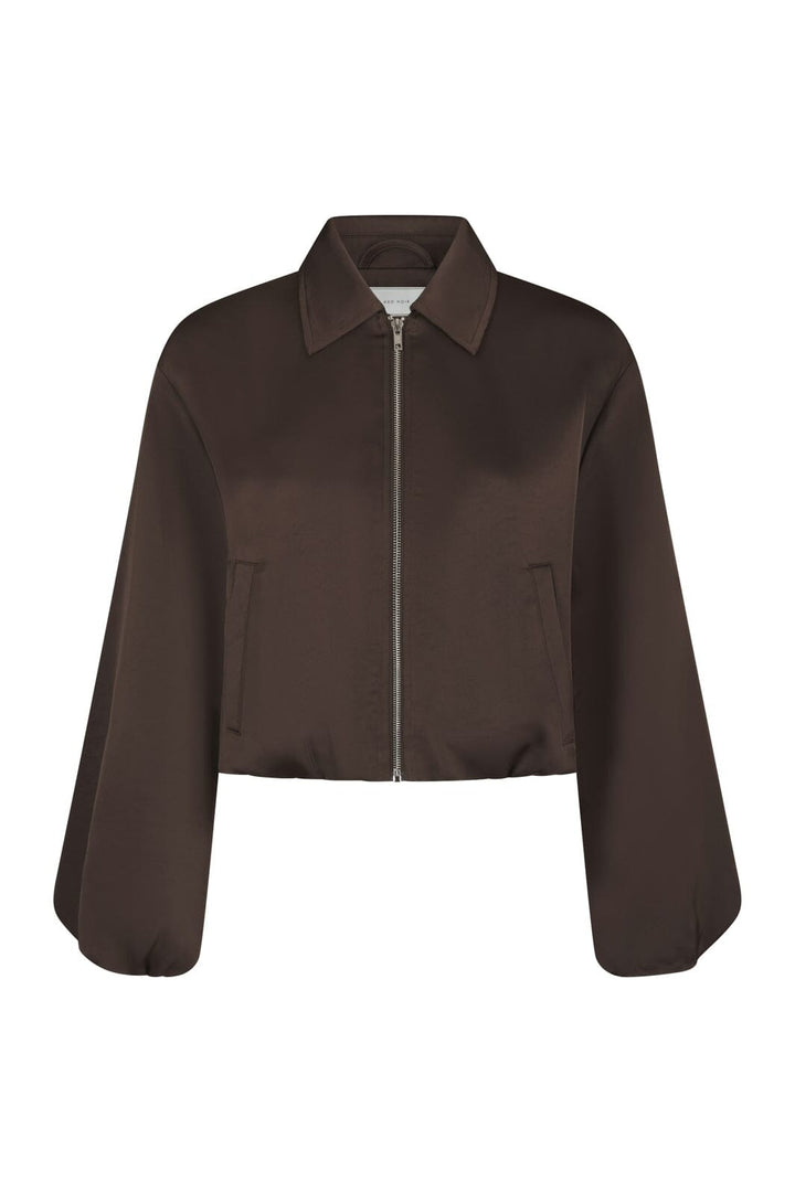 Neo Noir - Denielle Heavy Sateen Jacket 167474 - 676 - Dark Brown