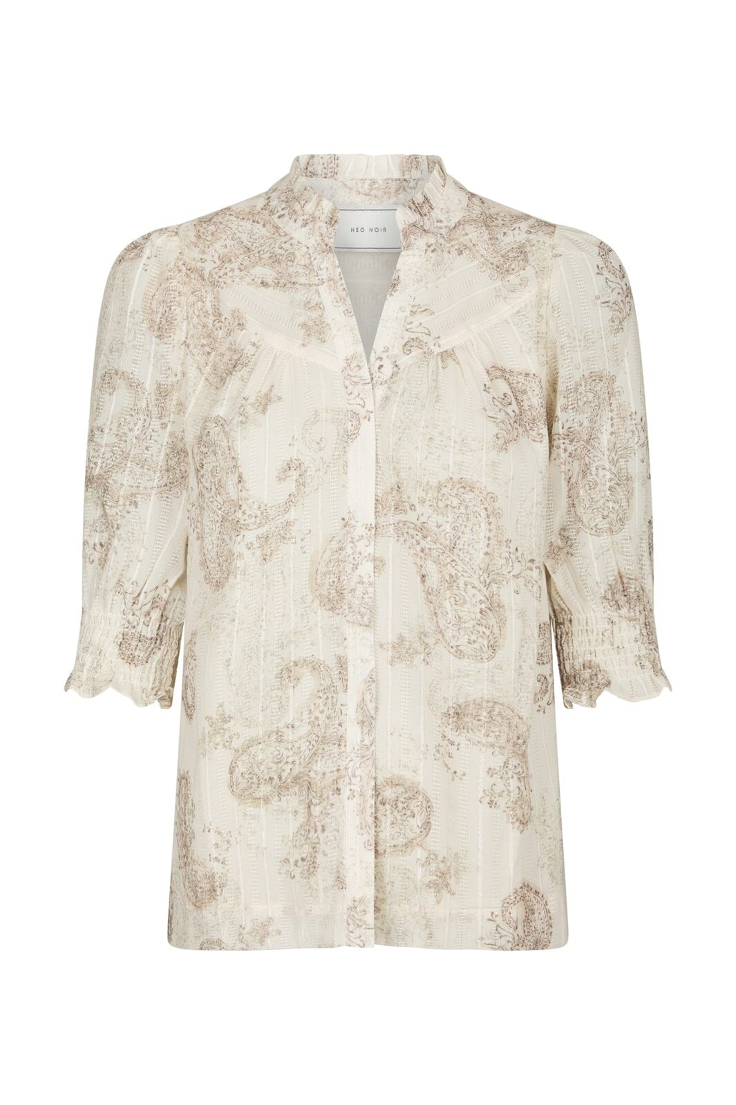 Neo Noir - Diana Faded Paisley Blouse 169967 - 213 - Sand