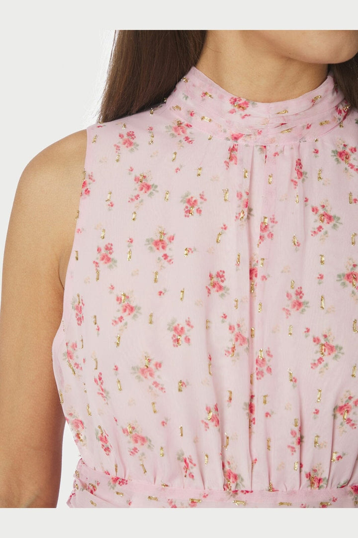 Neo Noir - Dori Print Dress 168695 - 165 - Rose