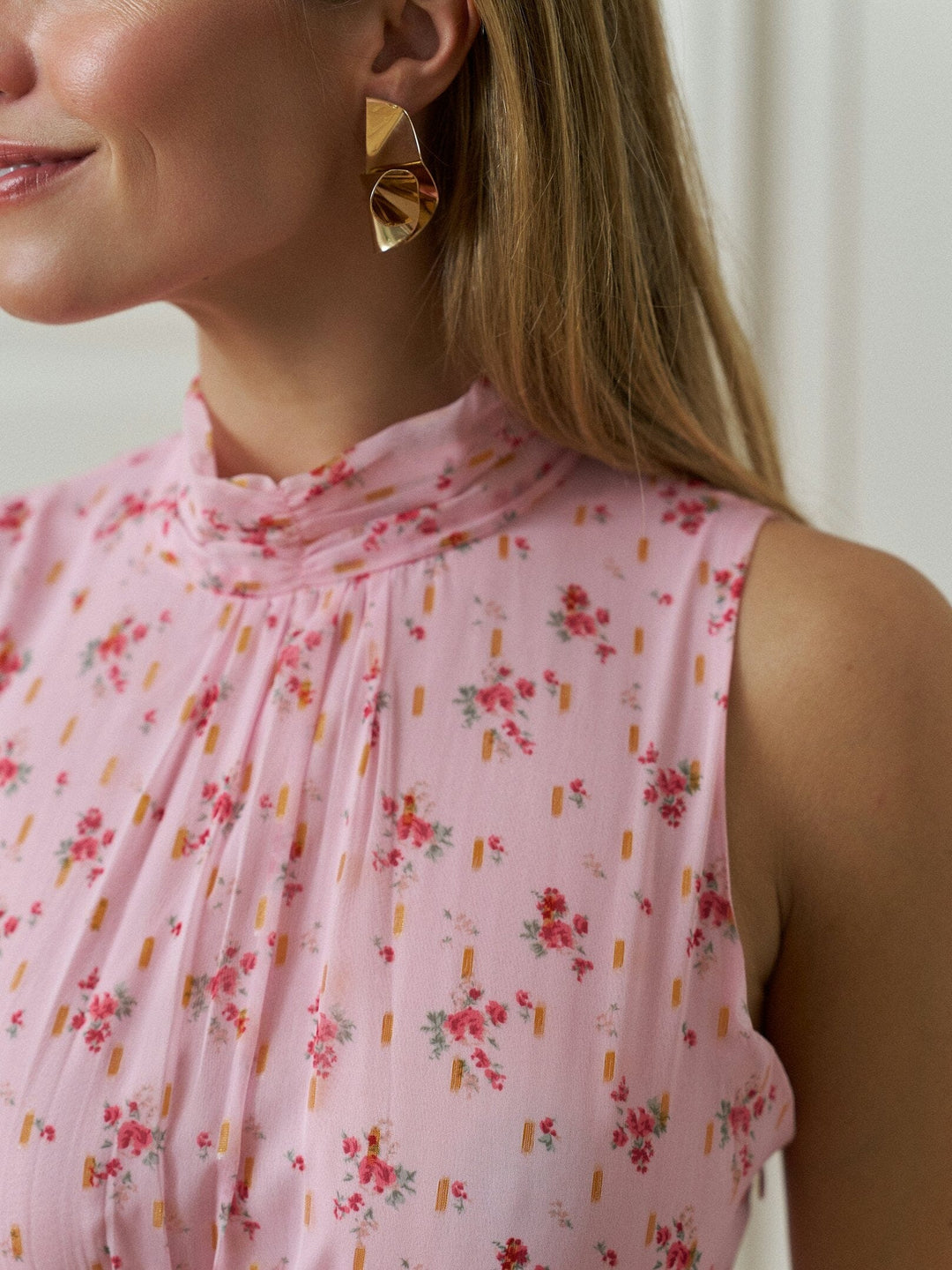 Neo Noir - Dori Print Dress 168695 - 165 - Rose Kjoler 