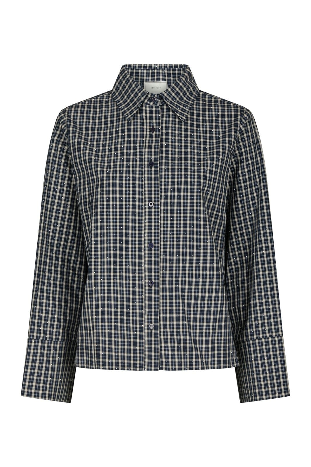 Neo Noir - Drew Check Bedaz Shirt 170198 - 534 - Dark Blue