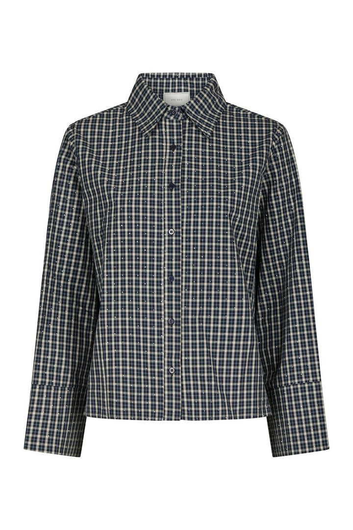 Neo Noir - Drew Check Bedaz Shirt 170198 - 534 - Dark Blue
