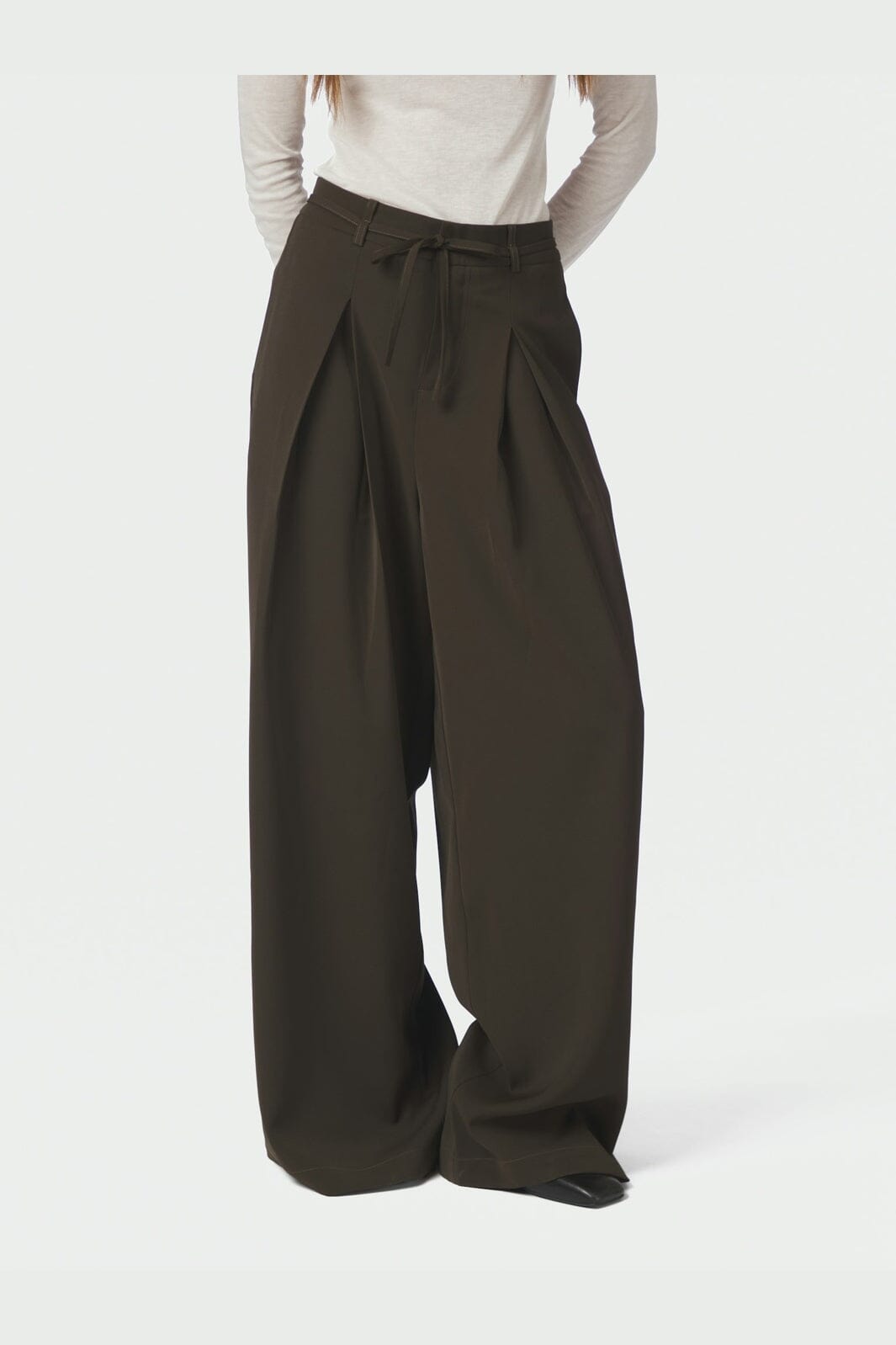 Neo Noir - Eddina Woven Pants 170464 - 676 - Dark Brown