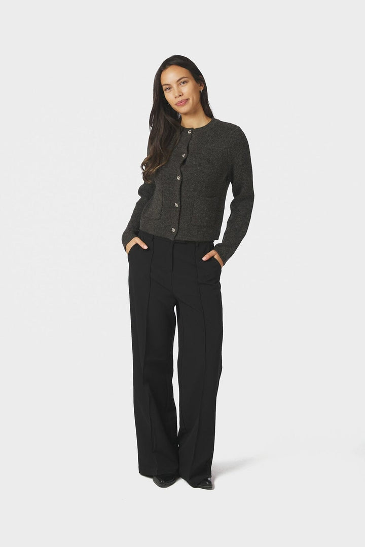 Neo Noir - Elbie Knit Cardigan 162966 - 132 - Antracit