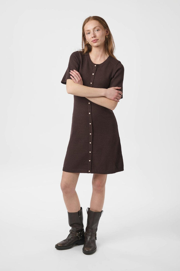 Neo Noir - Elise Knit Dress 163646 - 210 - Brown