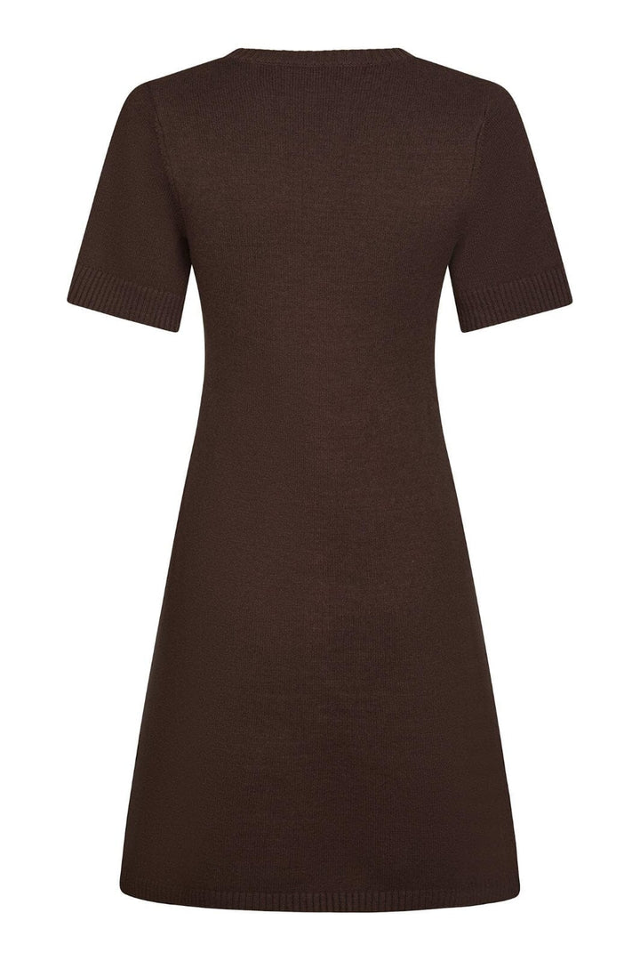 Neo Noir - Elise Knit Dress 163646 - 210 - Brown