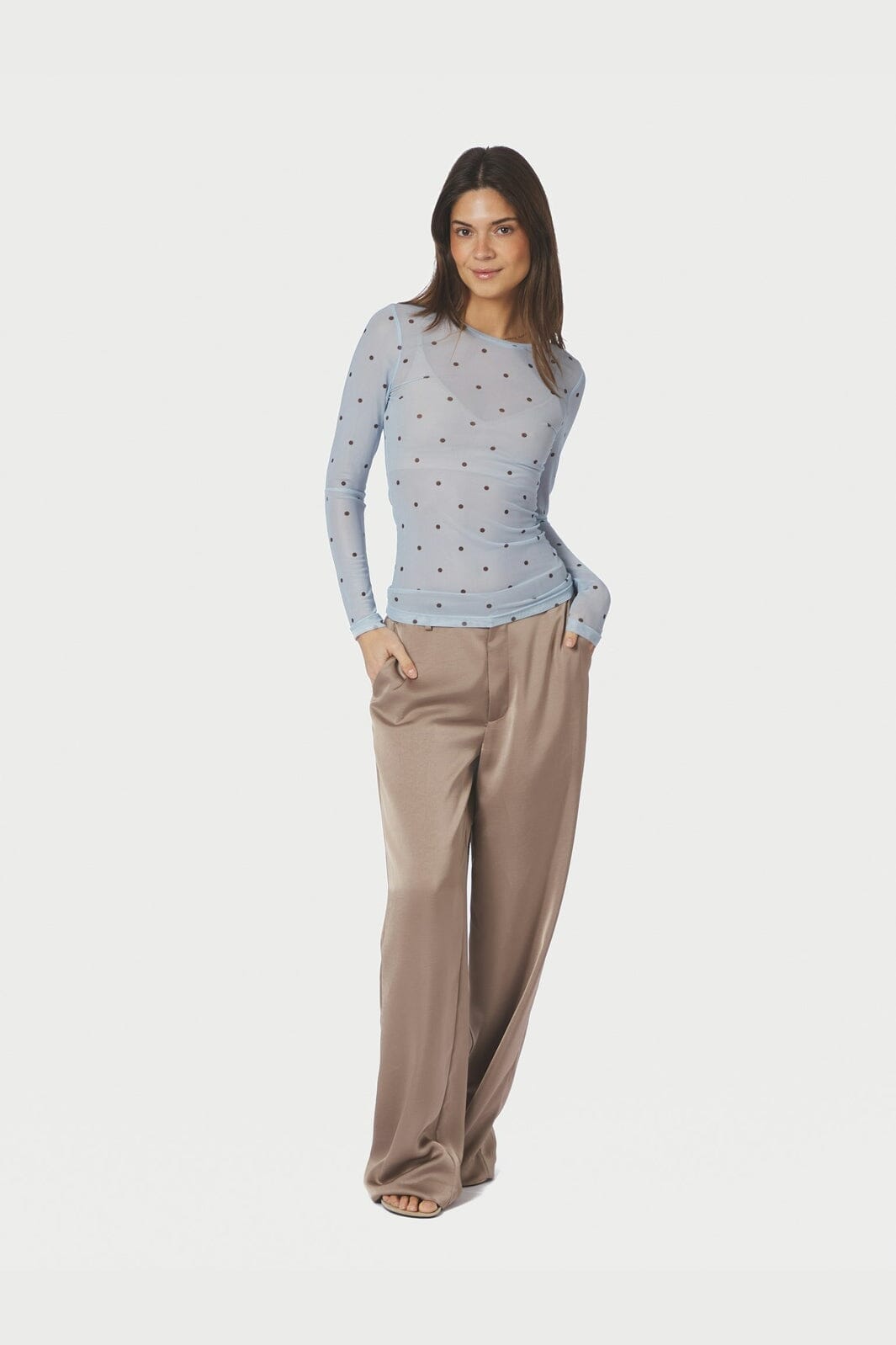 Neo Noir - Ella Space Dot Blouse 168628 - 145 - Light Blue