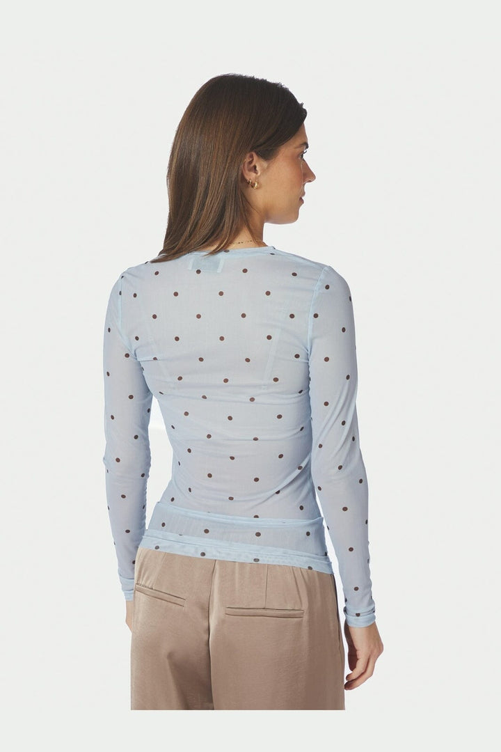 Neo Noir - Ella Space Dot Blouse 168628 - 145 - Light Blue