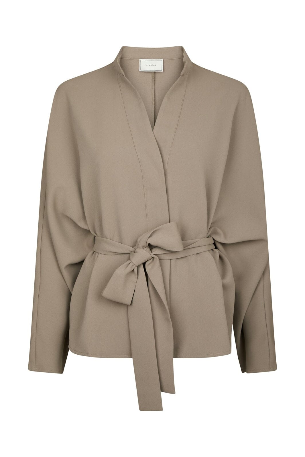 Neo Noir - Ellery Crepe Blouse 167125 - 214 - Taupe