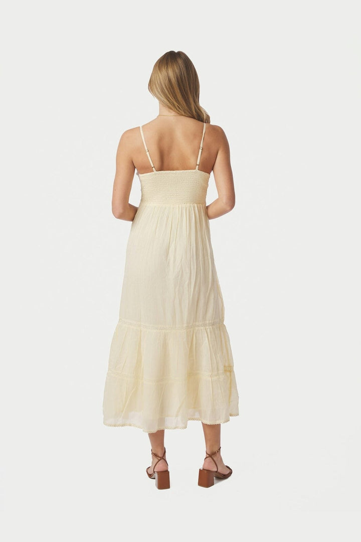 Neo Noir - Elorie S Voile Dress 169065 - 416 - Butter Yellow