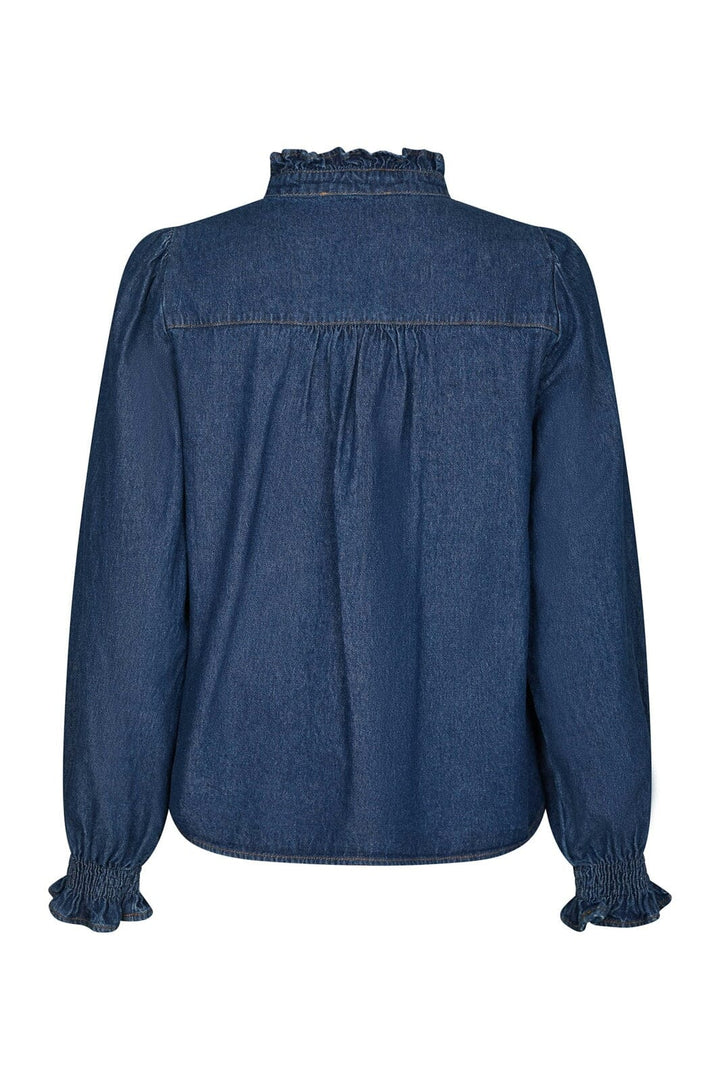 Neo Noir - Emmeline Denim Blouse 164434 - 534 - Dark Blue