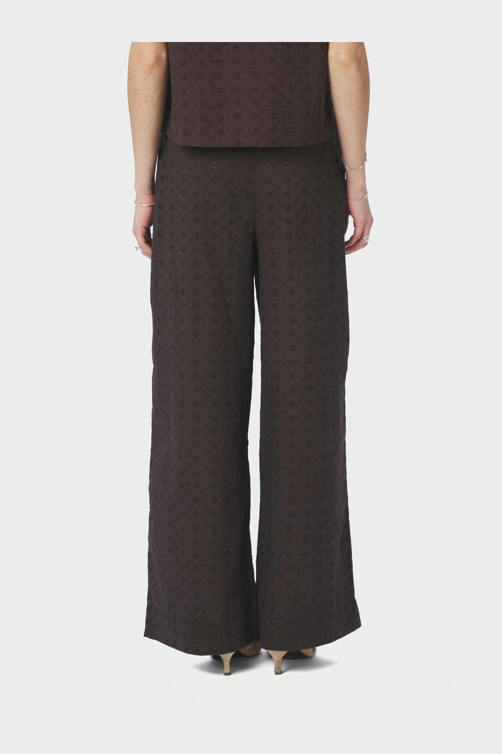 Neo Noir - Emmey Emb Pants 169504 - 676 - Dark Brown