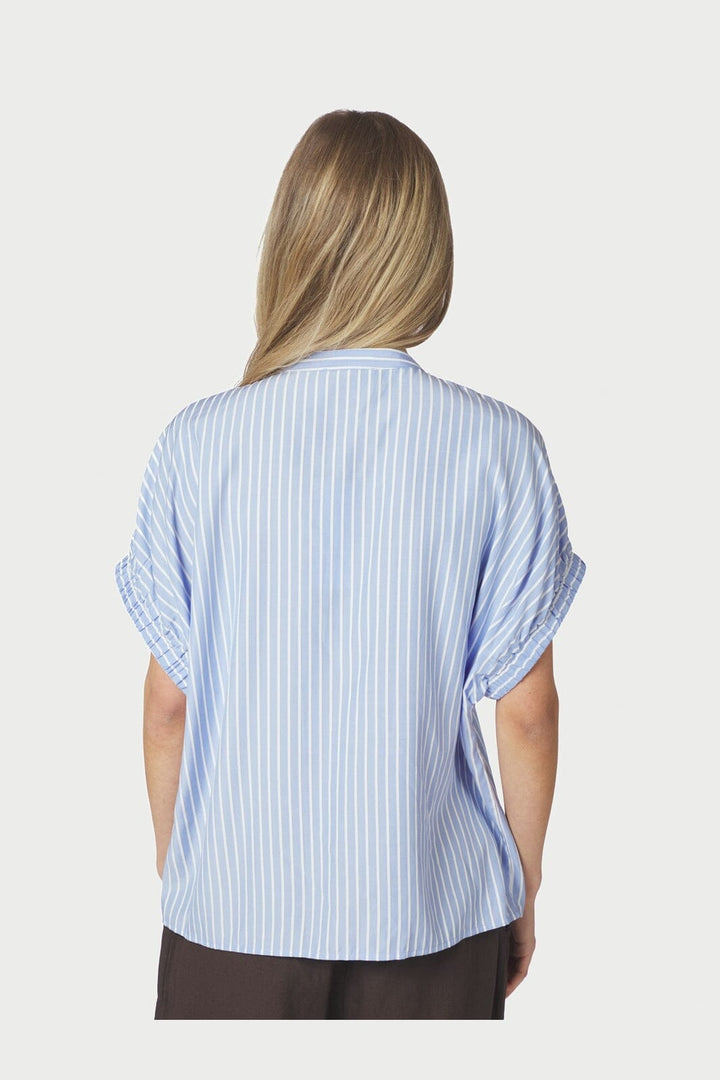 Neo Noir - Englana Stripe Blouse 166460 - 145 - Light Blue