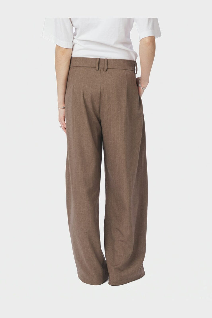 Neo Noir - Essiall Pinstripe Pants 170084 - 214 - Taupe