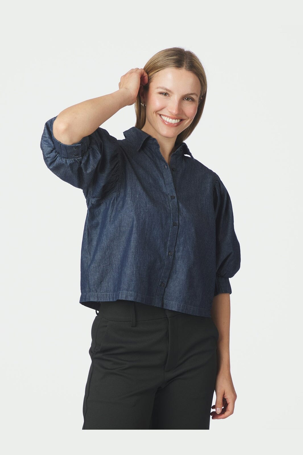 Neo Noir - Etta Denim Shirt 170462 - 140 - Blue